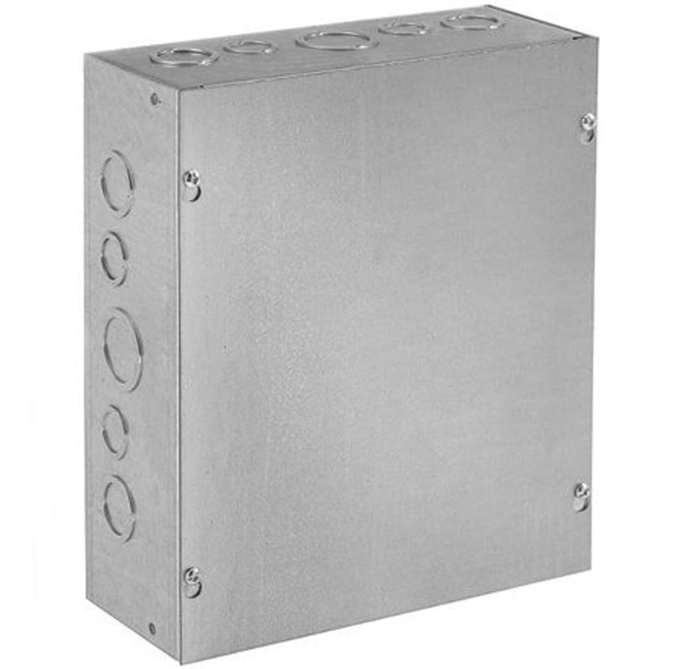 Hoffman ASE18X12X4 Pull Box, Screw Cover with Knockouts, Steel, 18