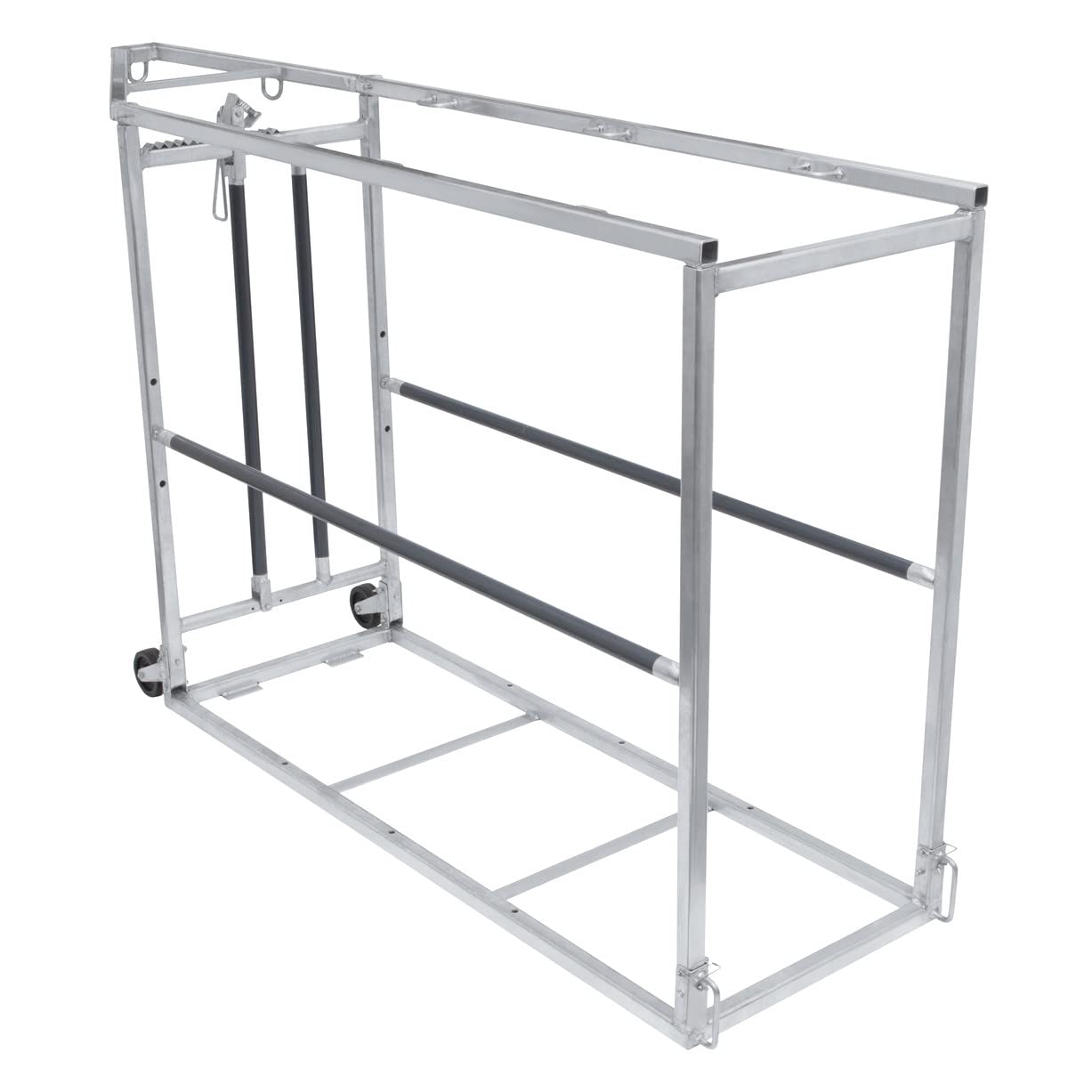 Weaver Leather Heavy-Duty Livestock Blocking Cattle Chute with Head Lock, Collapsible, Powder-Coated Frame, Spring-Loaded Rod for Secure Transport & Safe Animal Handling