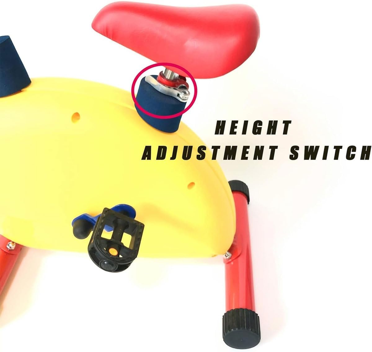 Kid Stationary Exercise Bike Indoor Cycling Bike,Cardio Workout Equipment,Adjustable Fun and Fitness Exercise Equipment,for Kids for Boys Girls Ages 3-12 Year Old