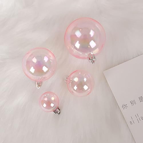 Miniatura 7 de 90 piezas transparentes de boda de xcm para bodas, tamaños de bolas de Navidad, árboles surtidos de Navidad, estilo redondo, bricolaje, boda,