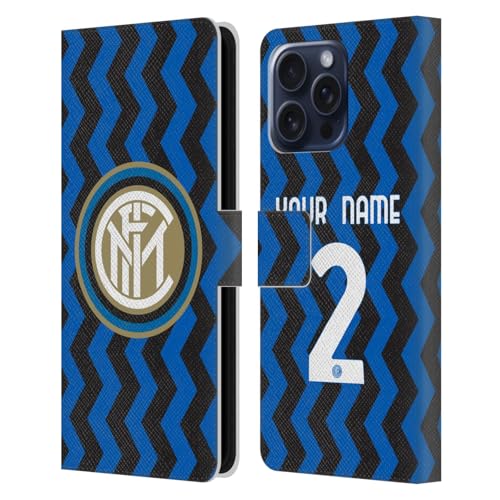 Étui portefeuille iPhone 16 Pro Max Inter Milan pour protéger vos cartes et votre téléphone