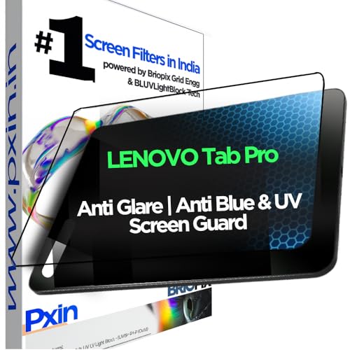Image of Pxin Tablet Anti Bluelight & Anti Glare Screen Guard compatible with LENOVO Tab Pro | BLUV Lightblock Tech | Scratch self healing | Prevents bluelight | Eye Protection