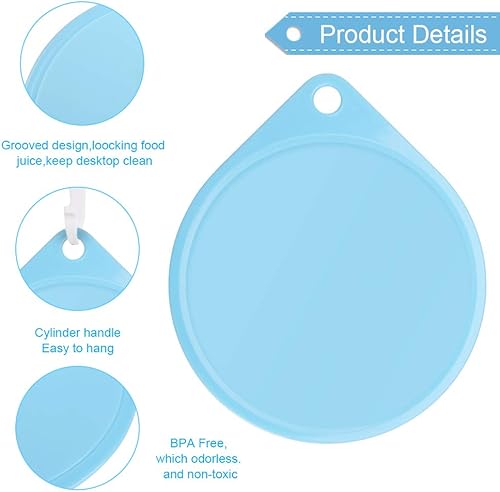 Miniatura 5 de LEEFE Juego de cuchillos para niños en 3 tamaños y tabla de cortar de plásticoagarre firme, bordes dentados, plástico sin BPA, cuchillos seguros