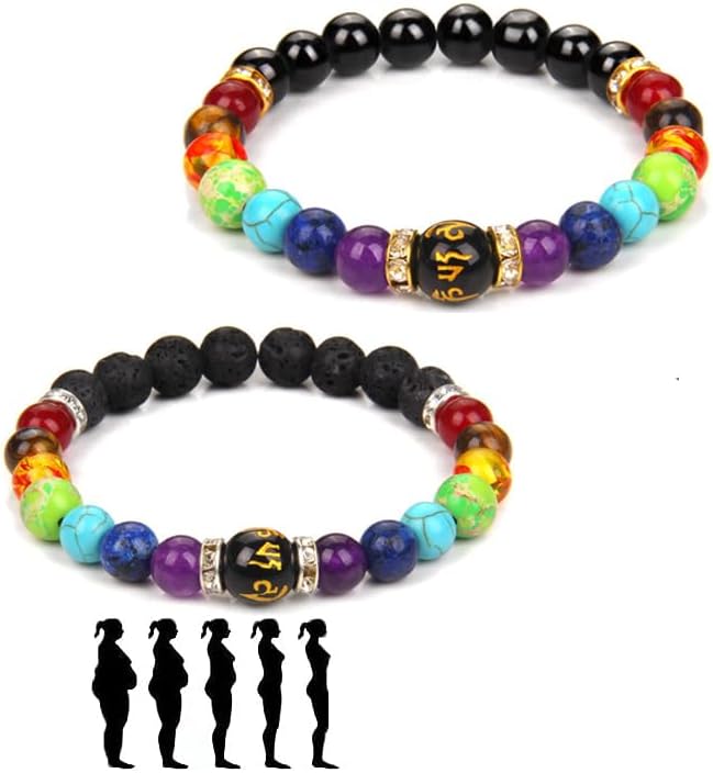 Pulsera Suprema de 7 chakras Amour Chakras Arus, pulsera de salud 7 chakras pulsera Healthbangle de drenaje linfático Chakra Pulsera Chakra Pulsera