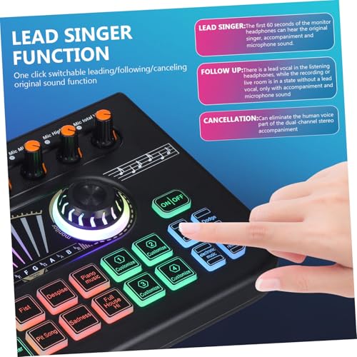 Microfono y placa mezcladora de sonido pack x3 para evitar retraso 3