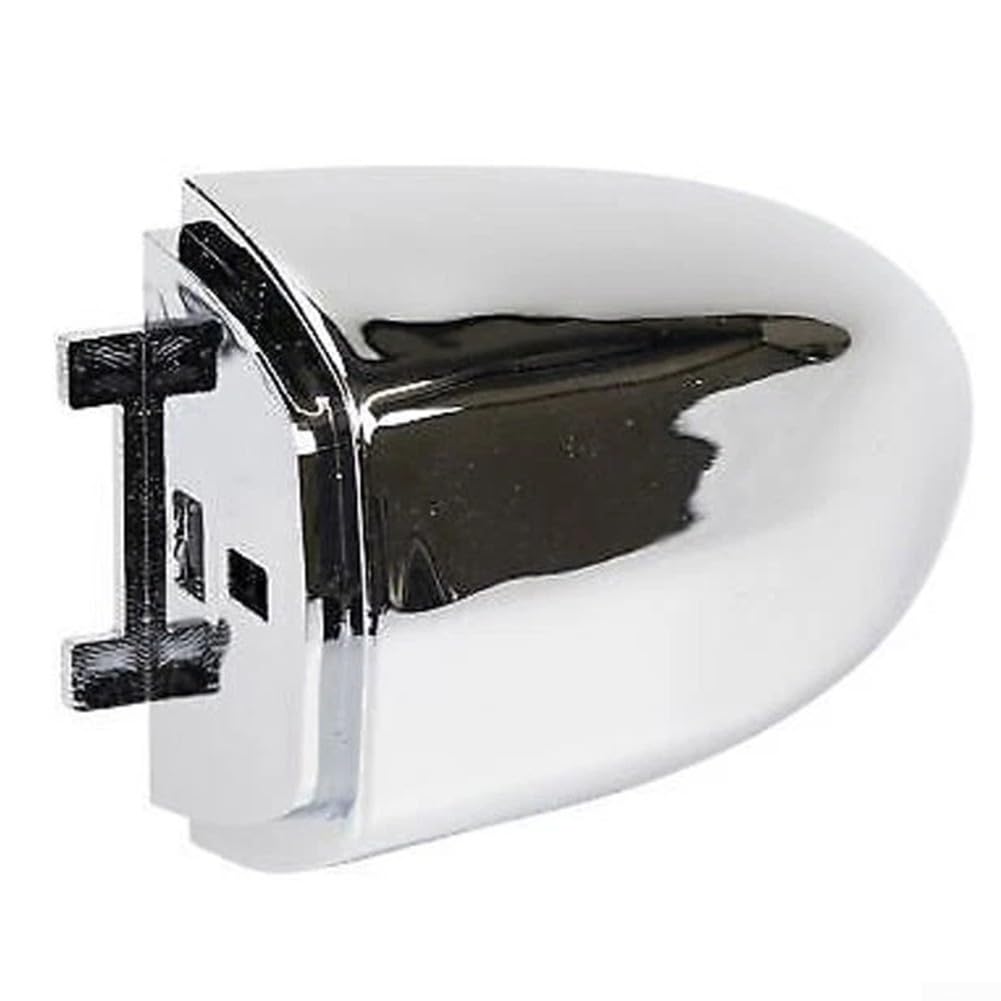 Front Outer Door Handle Cap for 500X 2016-2021, Chrome ABS Replacement, OEM 735607046