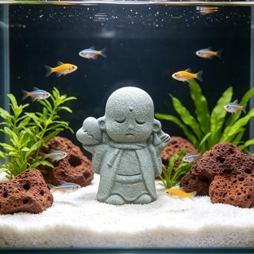 Estatua Mini Buda Japonés en Piedra Arenisca miniatura 5