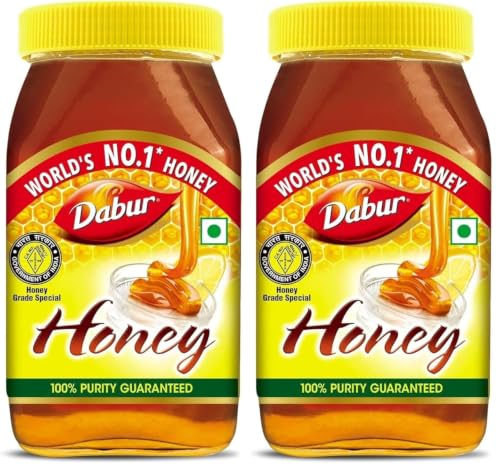 Image of Dabur Honey - 1.2kg | 100% Pure | World's No.1 Honey Brand with No Sugar Adulteration | For Fitness & Health | Natural Immunity Booster | 100% Indigenous | Rich in Antioxidants & Minerals (Pack of 2)