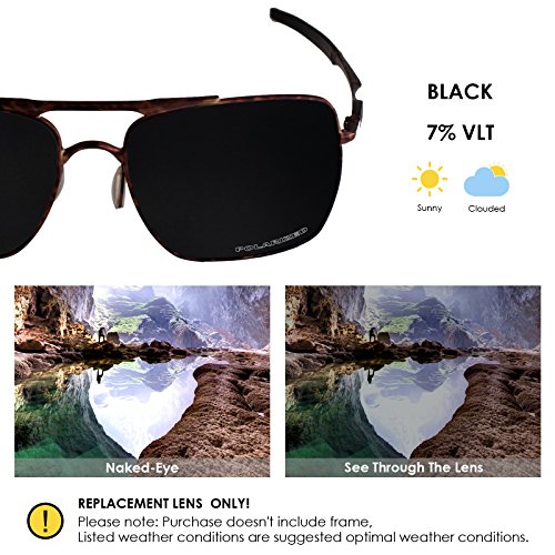 Image of BLAZERBUCK Anti-salt Polarized Replacement Lenses & Nose Piece for Oakley Deviation OO4061 Sunglass