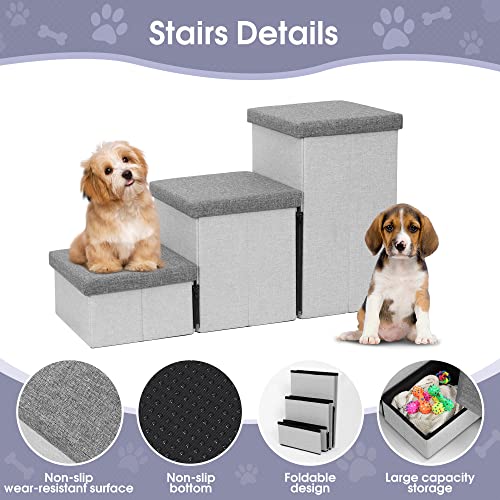 Dog-Stairs-with-Storage-Foldable-Dog-Steps-for-Small-Dogs-3-Tiers-Non-Slip-Pet-Stairs-for-High-Beds-Or-Couch-and-Sofa-Hold-up-to-50-lbs-Pet-Dog-Cat - Cucciolini Doodles   Dog-Stairs-with-Storage-Foldable-Dog-Steps-for-Small-Dogs-3-Tiers-Non-Slip-Pet-Stairs-for-High-Beds-Or-Couch-and-Sofa-Hold-up-to-50-lbs-Pet-Dog-Cat