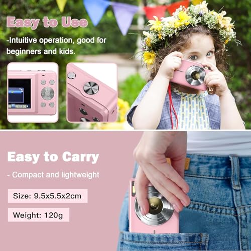 Cámara Digital FHD 1080P 44MP Compacta para Principiantes - Imagen 7