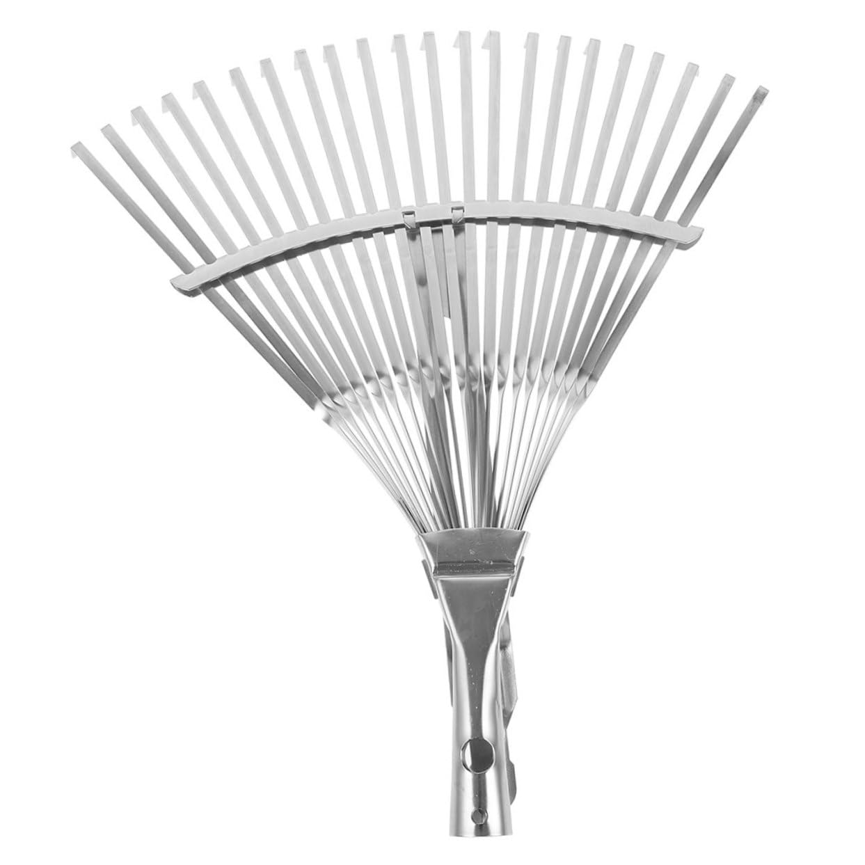 Toyvian 2 Pièces Râteau de Jardin Rétractable Inoxydable de Outils Pratiques pour Nettoyage Jardinage Outil Polyvalent pour Entretien Extérieurs