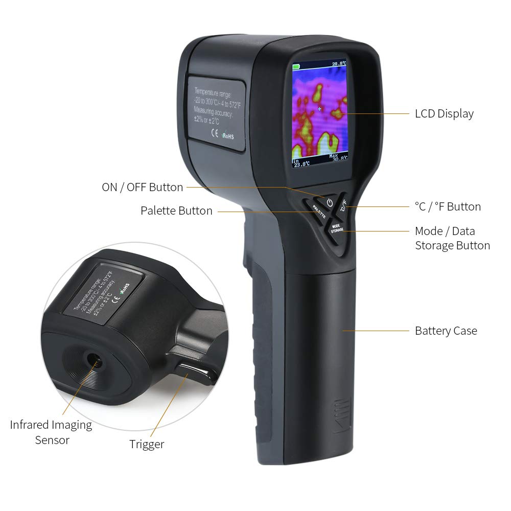 Gеt Dіѕсоunt оƒƒеr Hti HT-175, Infrared (IR) Thermal Imager/Gun/Detector with IR Resolution 1024 Pixels & Temperature Range from -4~572°F, 6Hz Refresh Rate 70% оƒƒ Dіѕсоunt Hti HT-175, Infrared (IR) Thermal Imager/Gun/Detector with IR Resolution 1024 Pixels & Temperature Range from -4~572°F, 6Hz Refresh Rate