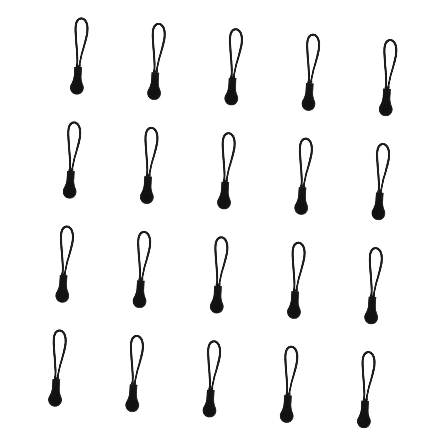 BELLIFFY Zipper Tag Pulls 20pcs Zipper Pulling Cord for Backpacks Luggage and Clothing (Safe Portable)