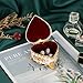Hipiwe Vintage Metal Jewelry Box - Heart Shape Trinket Organizer Ring Box Case with Rose Pattern Jewelry Storage Box for Ring Earrings Necklace, Gift for Women