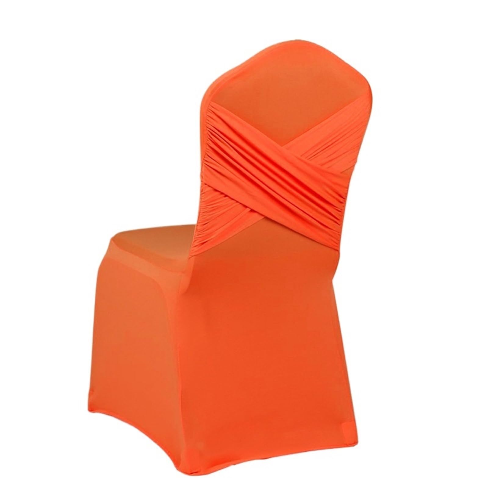 RRYPBOVG Wedding Chair Cover 10-1PC Wedding Chair Covers Spandex Stretch Slipcover Two Cross Swag Back Design Restaurant Banquet Hotel Dining Party