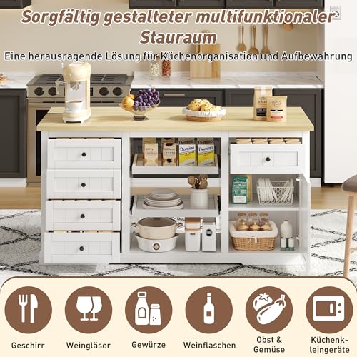 Meuble de rangement cuisine 150 cm pour optimiser l'espace et cuisiner