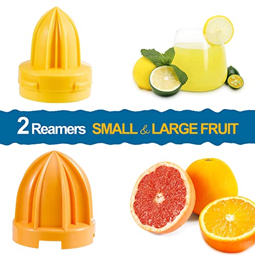 Manba 2-In-1 Hand Lemon Citrus Juicer Machines - Manual Lemon Lime Citrus Orange Juice Squeezer, Portable Slow Fruit Press Juicer Extractor With Ergonomic Hand Crank Design For Max And Effortless Extraction - Easy Cleanup And Bpa Free #TOP2
