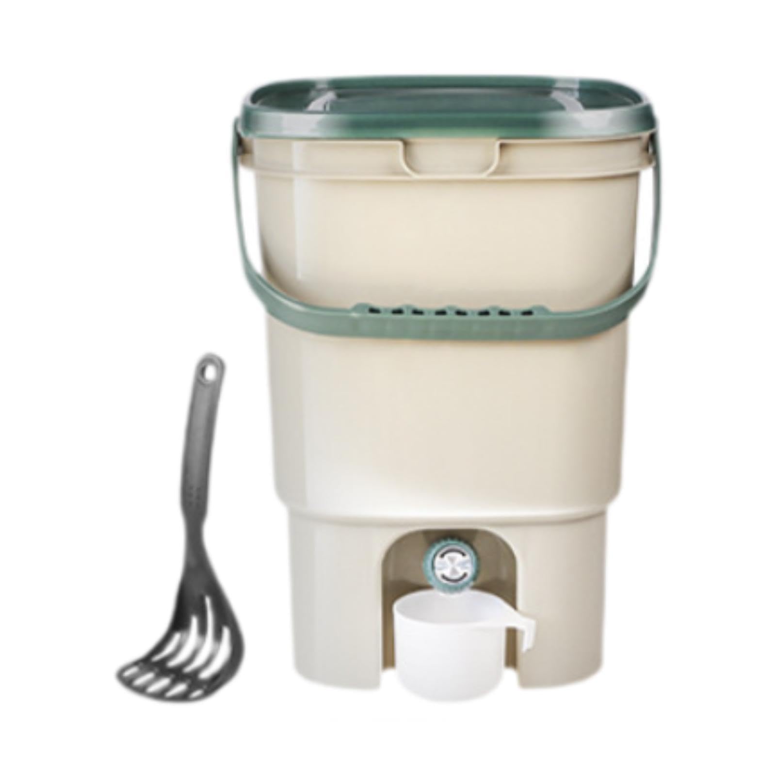 Compost Bucket 21L Sealed Food Waste Compost Bin for Balcony Backyard Garden Green | Yard, Garden & Outdoor Living | Gardening Supplies | Composting & Yard Waste | Garden Compost Bins-picture-26