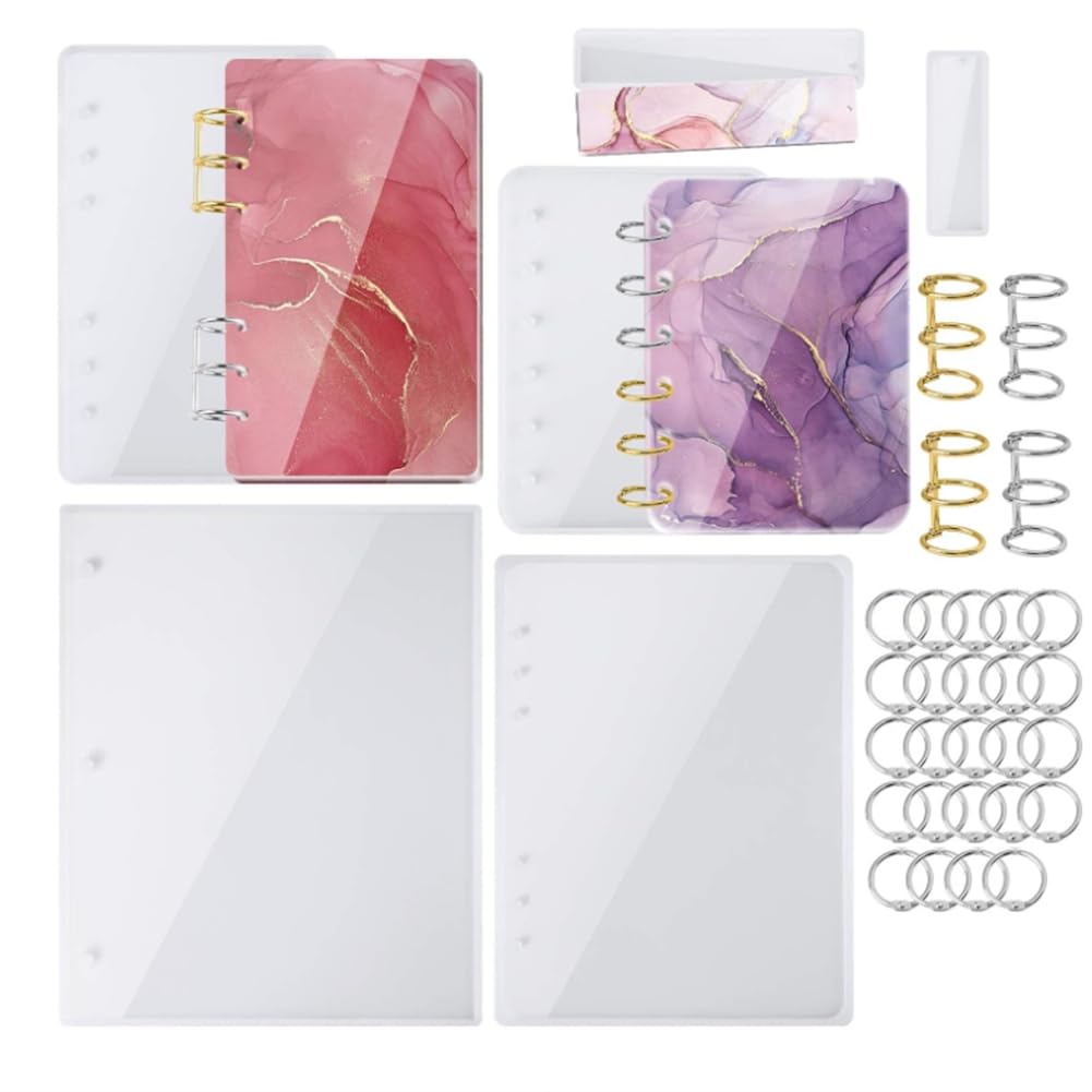 Moule silicone résine carnet A5 A6 rigide pour éviter les pages cornées