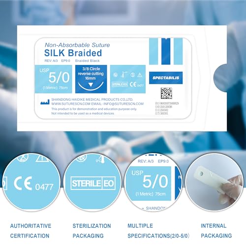 Image of Suture Practice Thread and Needles for Medical Students Training Only (20Mixed)
