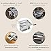 MARCATO Made in Italy Atlas 180 Classic Manual Pasta Machine, Chrome Steel. Makes Lasagne, Fettuccine & Tagliolini.