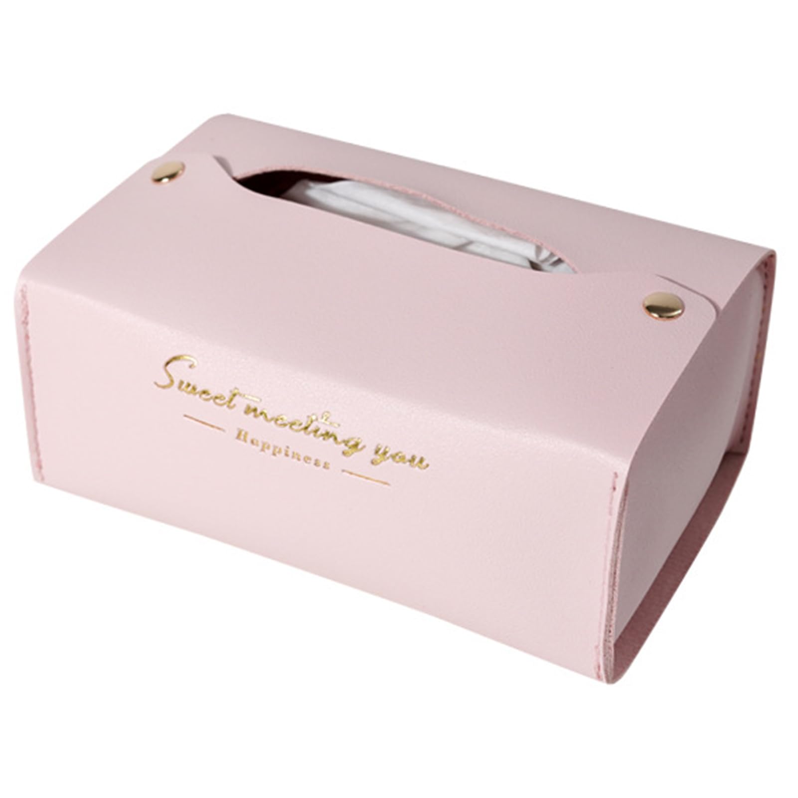 matumou Napkin Box Excellent Workmanship Waterproof Faux Leather Rectangular Vanity Tissue Dispenser Organizer Home Supplies Tissue