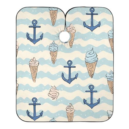 Capa de barbería impermeable 55 x 65 pulgadas para hombre y mujer