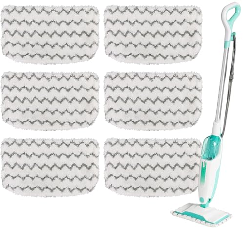 6 Pack Thickened Steam Mop Replacement Pads, Durable...
