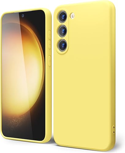 oakxco Funda para teléfono Samsung Galaxy S23 Plus con agarre de silicona líquida, bonita funda de gel suave de goma TPU suave para mujeres y niñas,