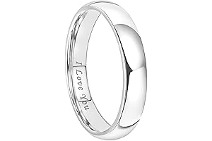 White Tungsten Wedding Bands for True Love