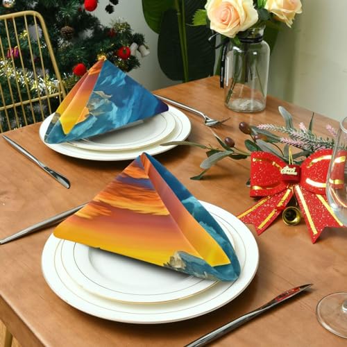 Servilletas de Tela Sunset Mountain, Set de 6, 50.5x50.5 cm miniatura 3