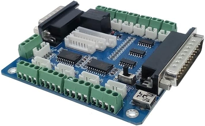 USB 5 Axis CNC Breakout Board Drive Board Interface Adapter Stepper Motor Driver Controller