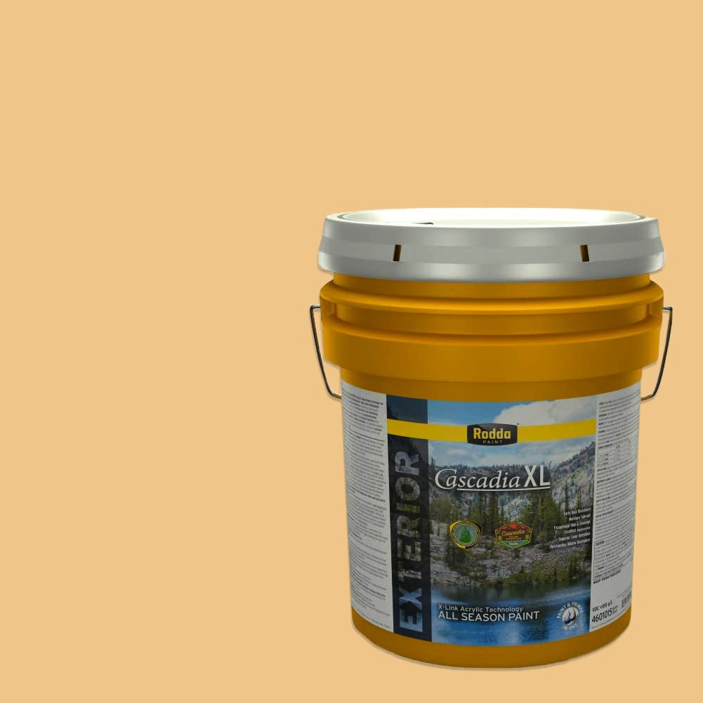 Rodda Paint CASCADIA XL Exterior Velvet Paint & Primer in One, 5-Gallon, Sunset in Italy