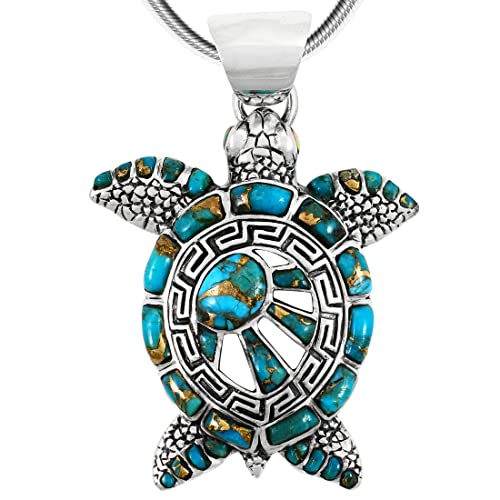 Unique Sea Turtle Gifts: 31 Gift Ideas for Turtle Lovers 17 Turtle Pendant Necklace 925 Sterling Silver Genuine Gemstones 20