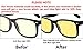 Eyekepper Titanium Rimless Round Yellow Tinted Lenses Computer Eyewear Circle Eyeglasses (Gold)