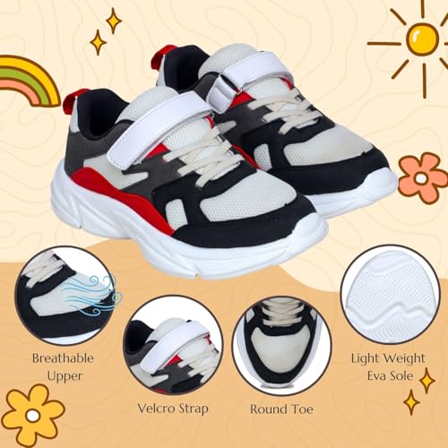 Image of TRASE Kids Sports Shoes for Boys & Girls | Lightweight, Comfortable Unisex Footwear | Lace-Up for Running, Walking & Outdoor Play
