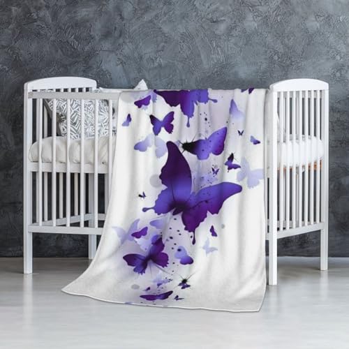 Ivarunner Butterfly Blanket 50"X40", Mothers Day Blanket, Butterfly Throw Blanket For Couch Bed Butterfly Room Decor thumb #3