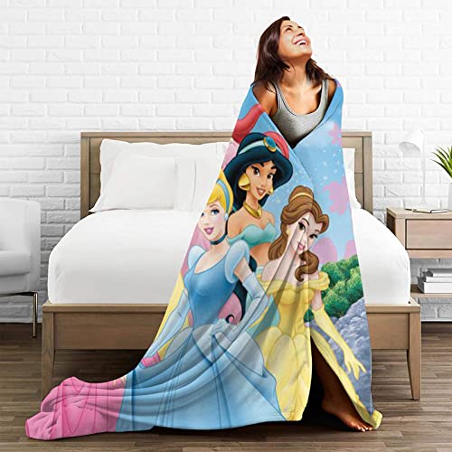 Soft Anime Cozy Flannel Blanket Princesses Couch Sofa Lightweight Cartoon Bed Plush Throw Blanket. 40"X50" #TOP2