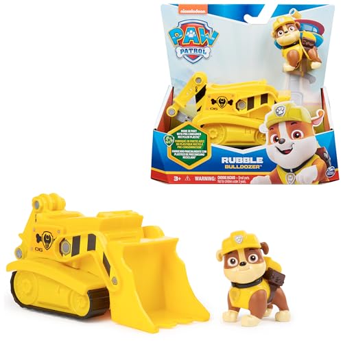 Patrulha Canina - escavadora e figura Rubble - escavadora brinquedo para crianças com figura Rubble patrulha canina - 6069057 - brinquedos crianças 3 anos +