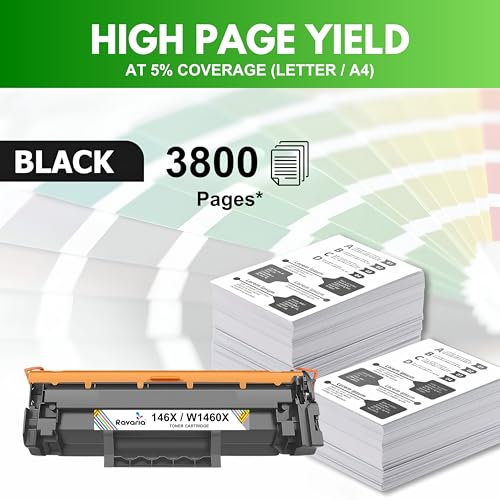 Image of 146X / W1460X Compatible Toner Cartridge HP LaserJet 3004dw, 3104fdw, 3104fdn Printer (146X / W1460X Toner Pack of 2)