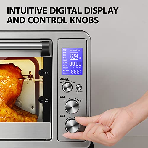 Toshiba AC25CEW-SS Large 6-Slice Convection Toaster Oven Countertop, 10-In-One With Toast, Pizza And Rotisserie, 1500W, Stainless Steel thumb #6