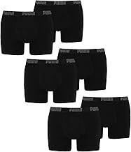 PUMA Men's Boxer Shorts Underwear Comfort Stretch Pack of 6