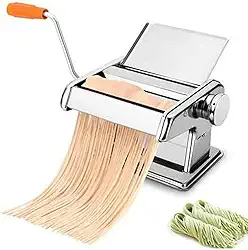 Maquina De Macarrão Caseiro Massa Talharim Espaguete Lazanha