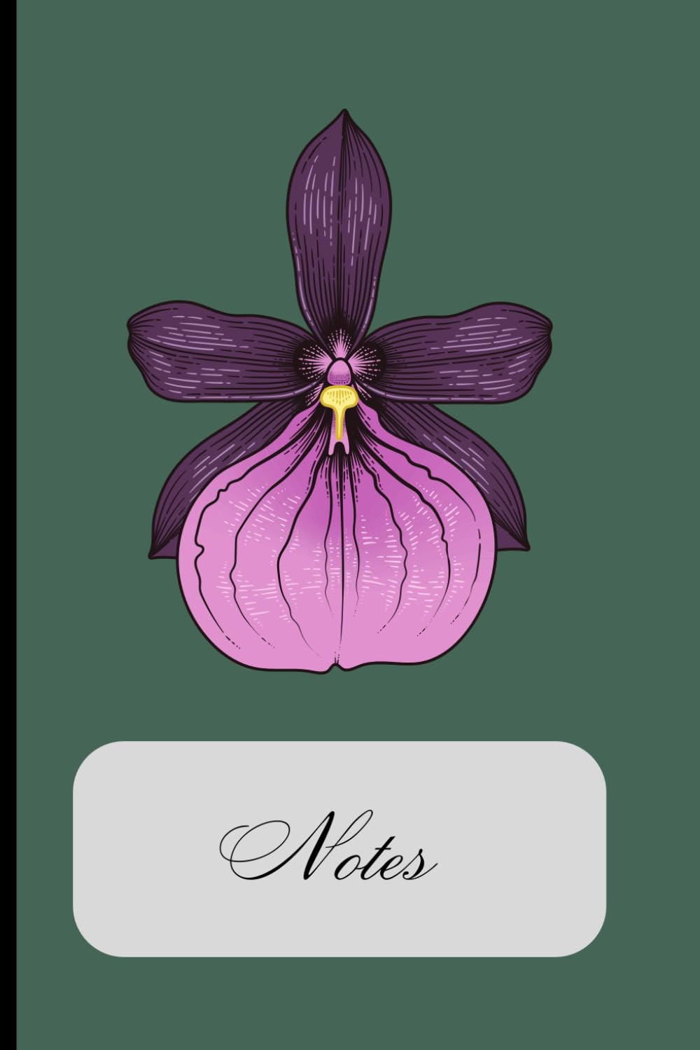 Notes: Journal, Diary, Mindfulness, Notepad, Notebook, Simple Health Care, Mental Care, Orchid, Floral