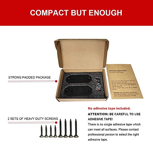 Deyoung Gun Magnet 56Lbs Rated Magnetic Gun Mount Holster, Anti Scratch Premium Rubber Coated Concealed Firearm Holder For Rifle Pistol Magazines In Vehicle Truck Car Wall And Desk (2) #TOP6