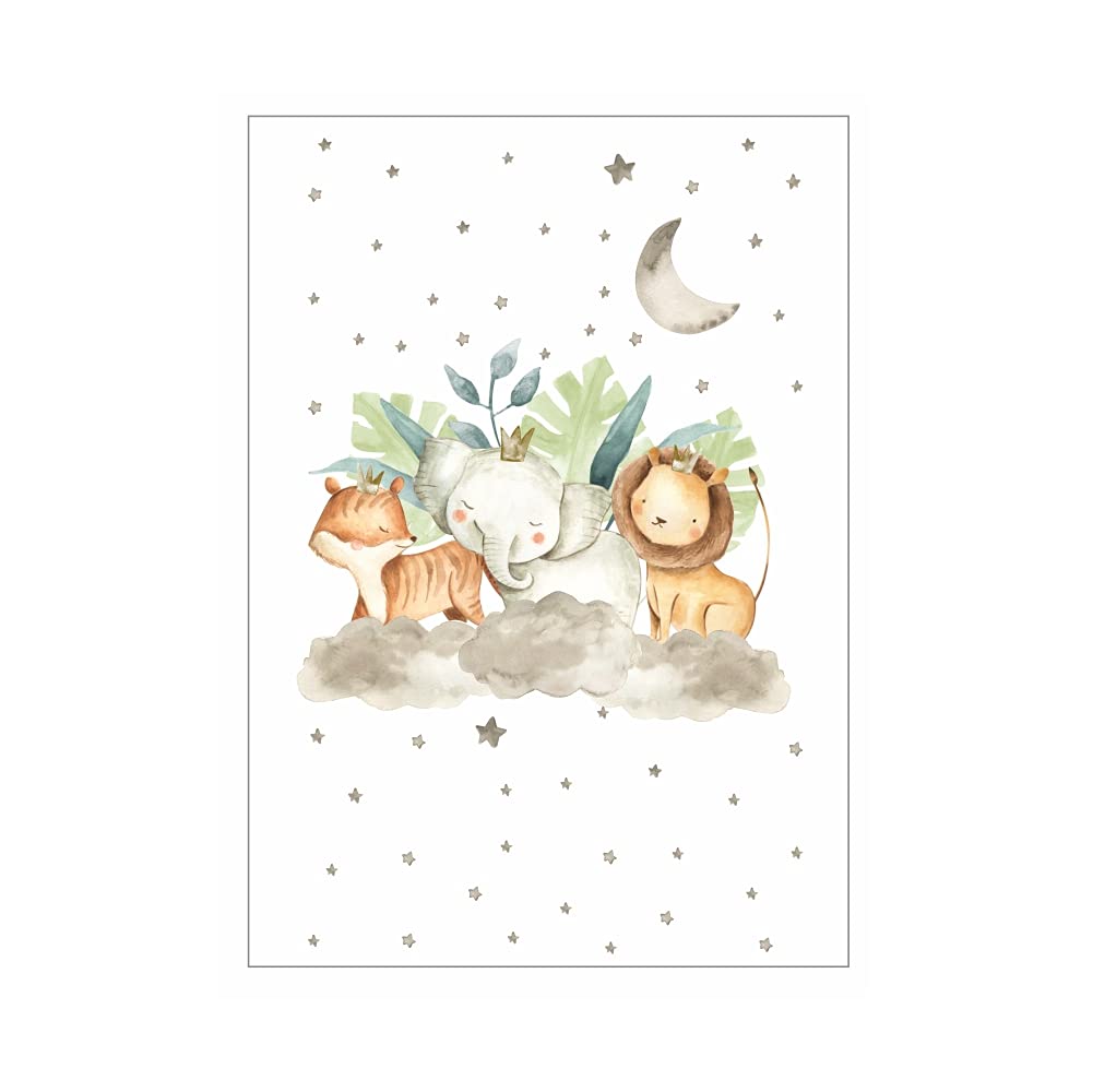 RARE Animal Fun Digital Art Print on Canvas (24 x 36 Inches)