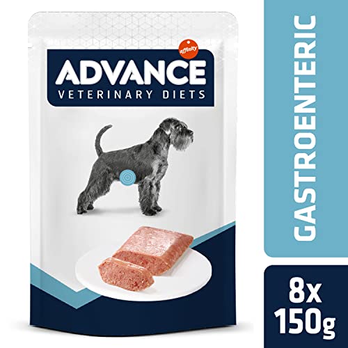 Advance Veterinary Diets Gastroenteric - Comida Húmeda para Perros: Multipack 8 bolsitas de 150g 3 Alimento dietético completo muy digestible para perros adultos y cachorros mayores de 14 semanas
Formulado para la compensación de las alteraciones de la digestión
Insuficiencia pancreática exocrina