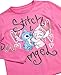 Disney Girls Shirts - Stitch & Angel Minnie Mouse Long Sleeve or Short Sleeve Graphic Tees for Girls (Sizes: 5-14), Size 10-12, Stitch Pink