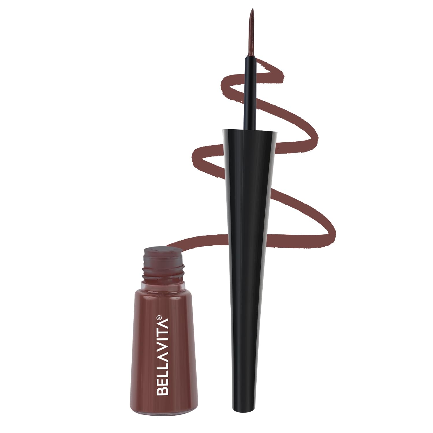 BELLAVITA Intense Drama Waterproof Eyeliner, Brown, Matte Finish, Smudge-Proof, Fast-Drying, Felt Tip Applicator, Enriched with Biotin, 3.5 ml-picture-34